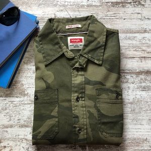Wrangler slim fit camo shirt